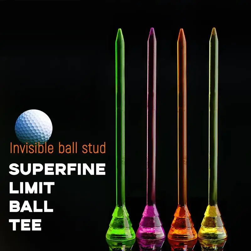 PGM 50pcs Golf Tees Plastic Transparent 83mm Tee Random Colors TE015