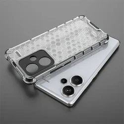Honeycomb Shockproof for Redmi Note 13 Pro Plus 4G 5G K70E K60 K50 Ultra Pro Redmi A3 Turbo3 13C 10C Translucent Protective Case