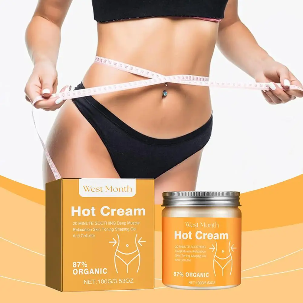 100g Weight Lose Shaping Waist Abdomen Hot Cream Slimming Cellulite Firming For Body Tummy Fat Burning Ginger Slim Massage Gel