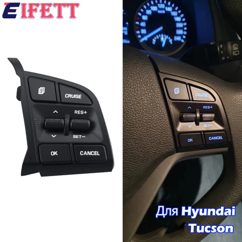Imagen 2 del producto Botones de rueda lateral derecha RH para Hyundai Tucson 2015 2016 2017 20018 2019 interruptor de botón de Control de crucero del volante 96720D3200