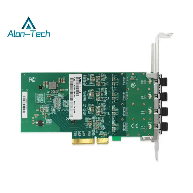 AN860G-F4 التخليص الخاص أربعة منافذ جيجابت الألياف البصرية بطاقة شبكة الاتصالات WX1860AL4 + 88E1512 رقاقة