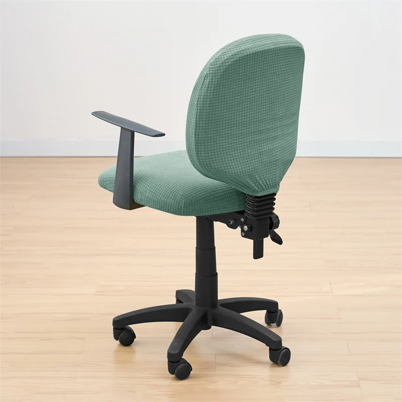 2 teile/satz Wasser Abweisend Büro Stuhl Abdeckung Polar Fleece Stretch Computer Stuhl Schonbezüge Rotierenden Gaming Sitz Abdeckung Schutz – Detail 25
