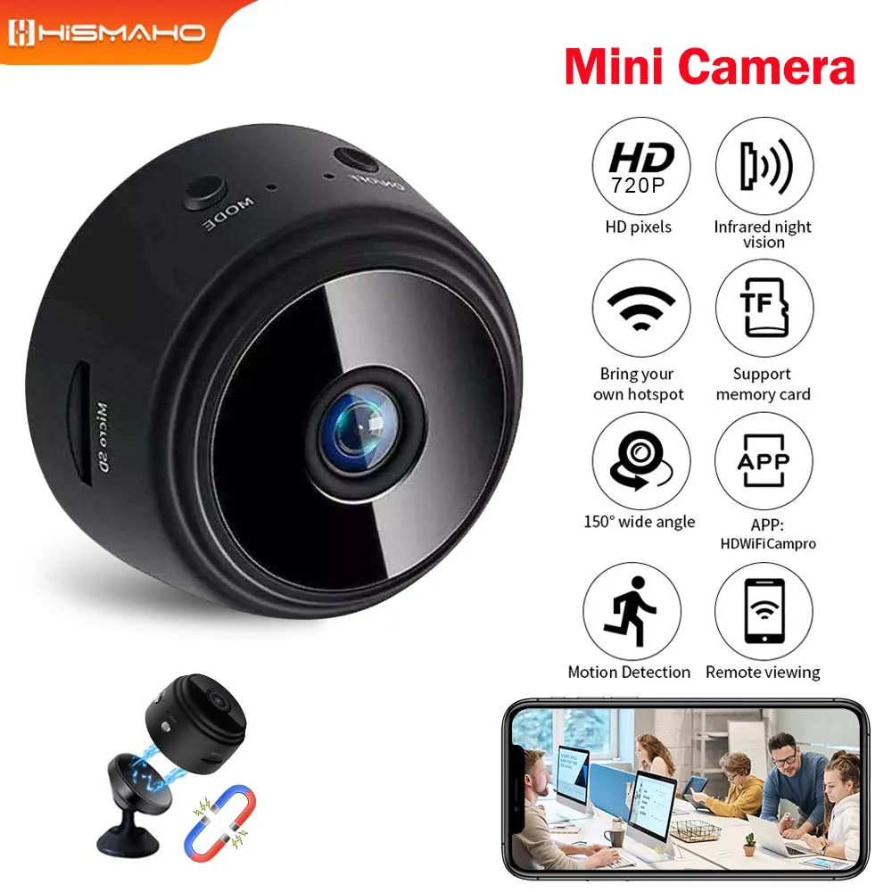 A9 Mini Camera WiFi Indoor CCTV Monitor Security Protection Video Surveillance  Rechargeable Battery IP Cam Night Vision