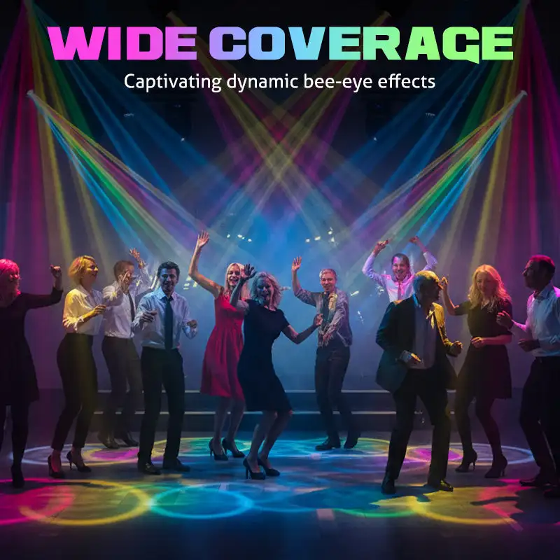 6 رؤساء تتحرك رئيس ضوء شعاع الليزر ستروب تأثير DMX ضوء المرحلة كامل اللون LED شعاع ضوء الدورية DJ ديسكو قضبان الحفلات