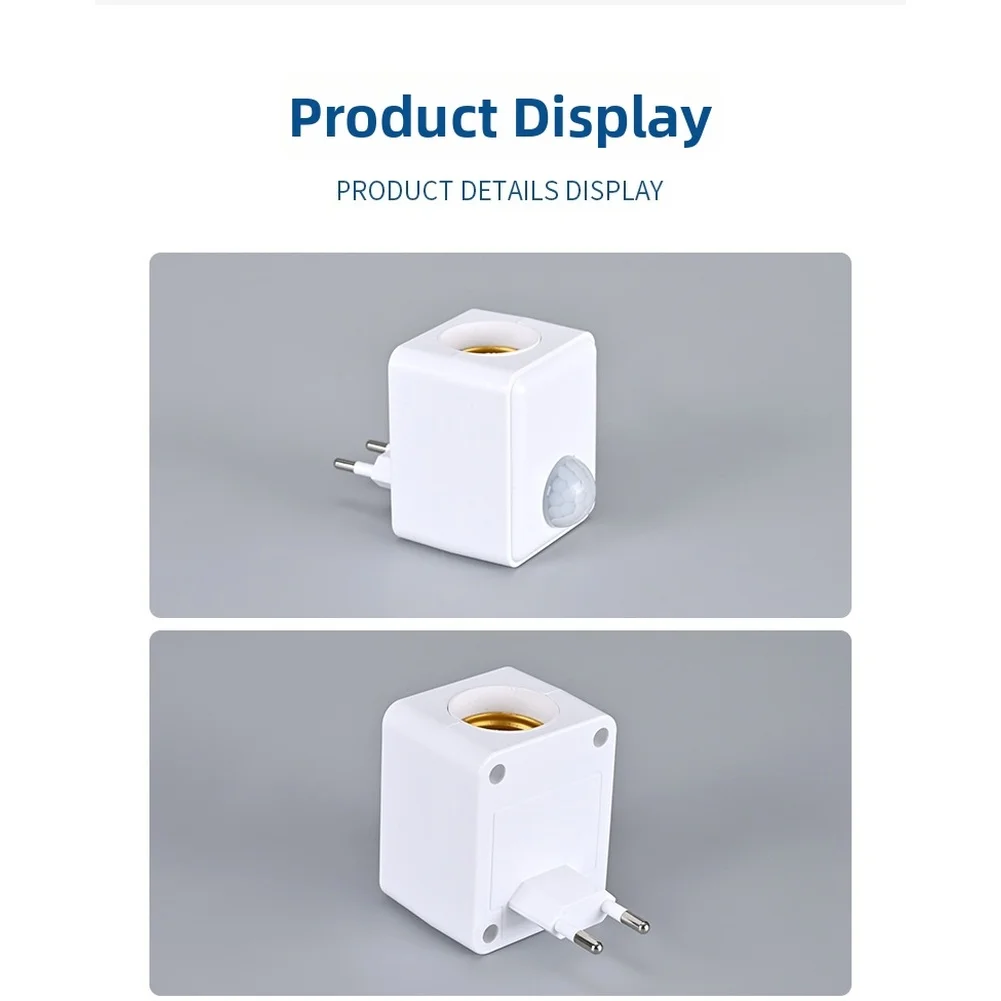 E27 Sensor Socket Infrared Lamp Holder For Stairs For Garage Motion Activated Lighting Infrared Sensor Detection For E27 Lamps