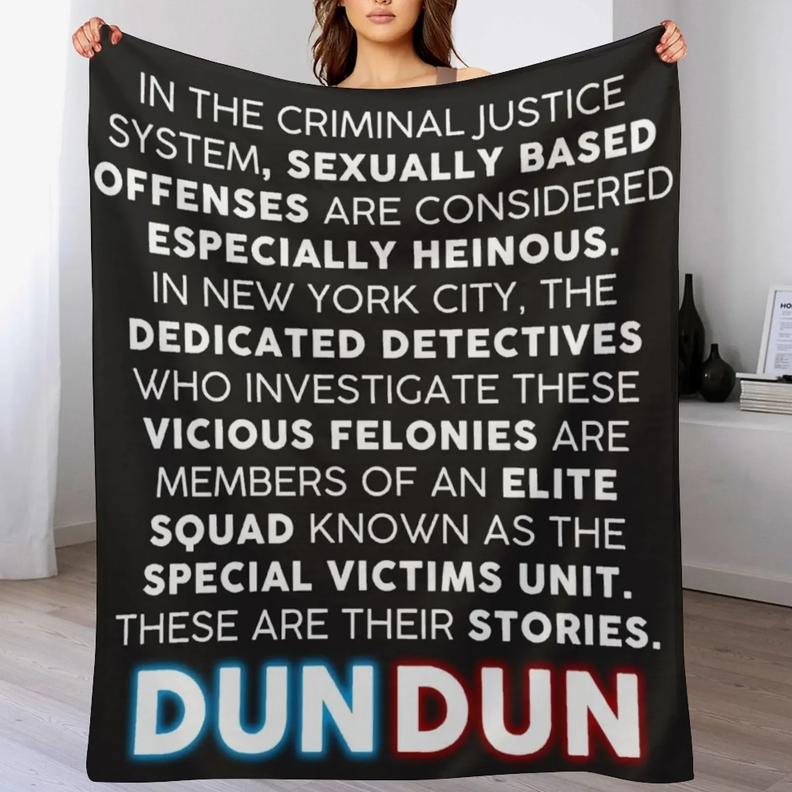 

SVU Opening Speech Throw Blanket Durable Warm Blanket for Daily Home Use