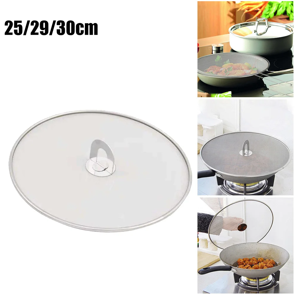 Oil Splashproof Pot Lid Kitchen Tools For Frying Pan Grease Splatter Screen Guard Mesh Oil Splatter Screen Splash