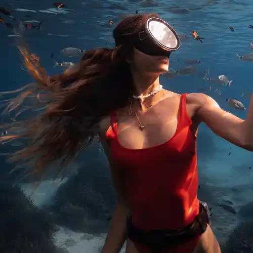 Imagen 2 del producto WE-FANS-máscaras de buceo Ultra anchas HD para hombres y mujeres, gafas de natación, equipo de buceo para adultos, con borde de Metal