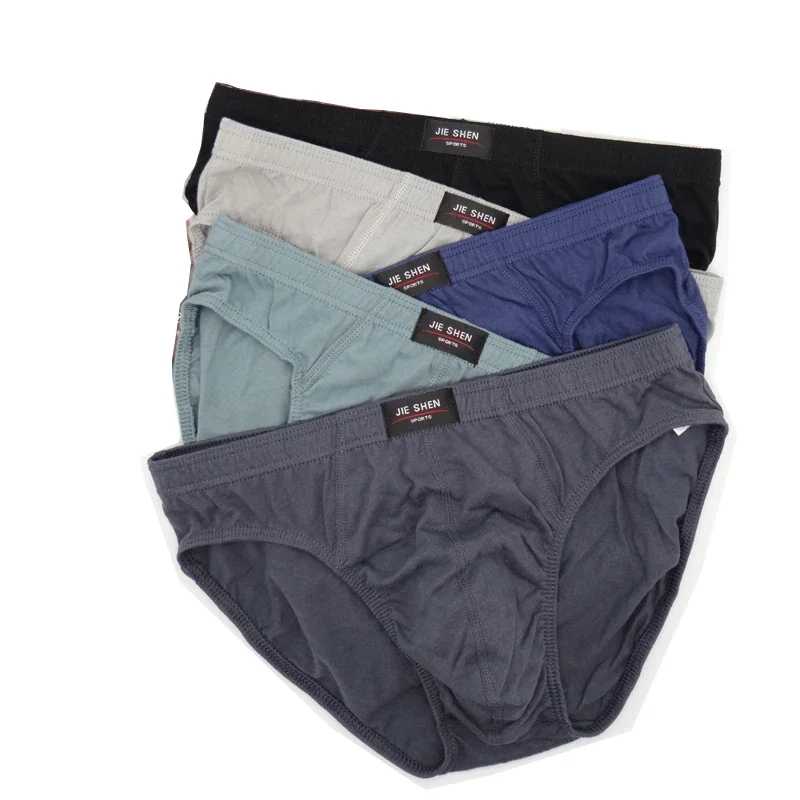 

5Pcs/Lot Free Shipping Cheapest 100% Cotton Mens Briefs Plus Size Men Underwear Panties 4XL/5XL/6XL Men's Breathable Panties