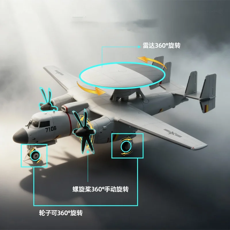 เครื่องบินจำลองสเกล 1/72 รุ่น KJ600 เครื่องบินกองทัพเรือจีน ทำจากโลหะ งานคลาสสิก สำเร็จรูป แบบตั้งโชว์ ของสะสม ของตกแต่ง ของขวัญ (รวมฐาน)