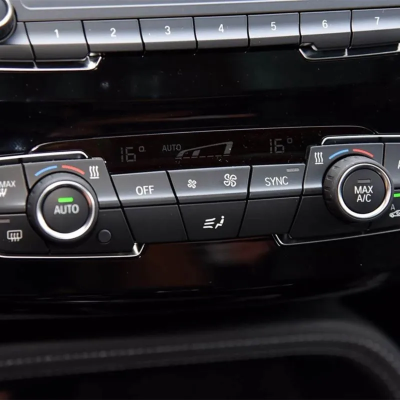 Super Sale Dashboard Air Conditioning Heater Climate Volume Control AC Button Switch Cover for BMW F52 F45 F46 X1 F48 F49 X2 F39