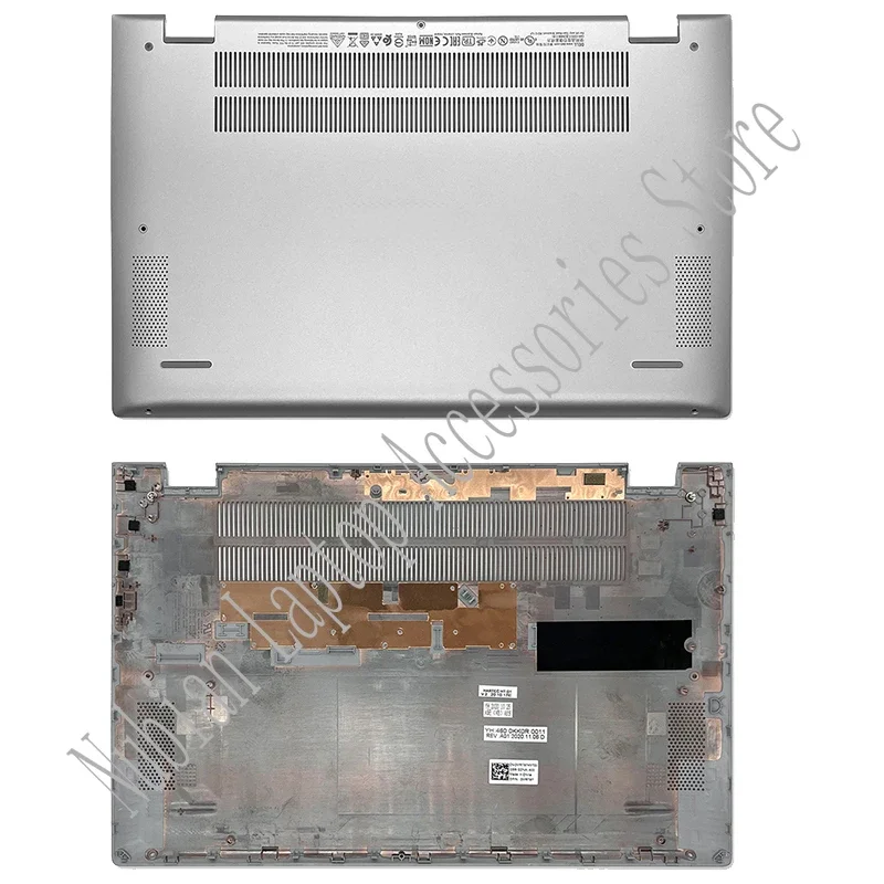 Imagem -05 - Lcd Tampa Traseira para Dell P130g P130g002 Laptop Caixa Inferior Dobradiças Superiores Prata 0wk1kg Novo