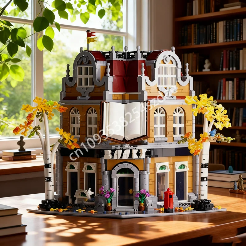 

1970 шт. MOC книжный магазин модульная модель строительные блоки строительство Рождественский подарок сборка DIY творческая идея детская игрушка на день рождения