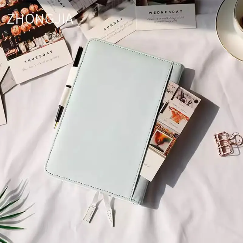 Yiwi A5 Planner Book Cover PU Leather  Notebook Shell Student Diary School Stationery Wholesale