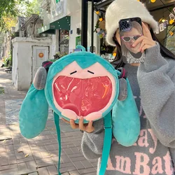 Bolsa de mensajero Kawaii de dibujos animados japoneses para niñas, mochilas escolares de estética Harajuku, paquete de viaje diario dulce Preppy para niños