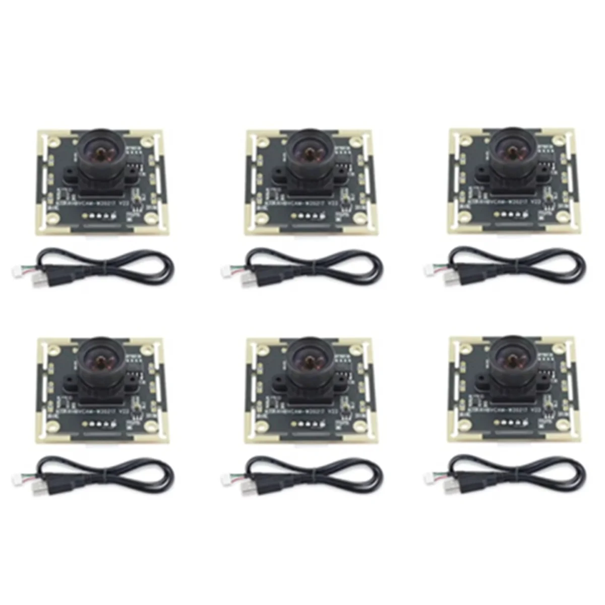 

Hot 6 Pcs Camera Module 100 Degree without distortion OV9732 2M Cable 1280x720 30fps, for DIY Autodarts.Io, USB Drive Free