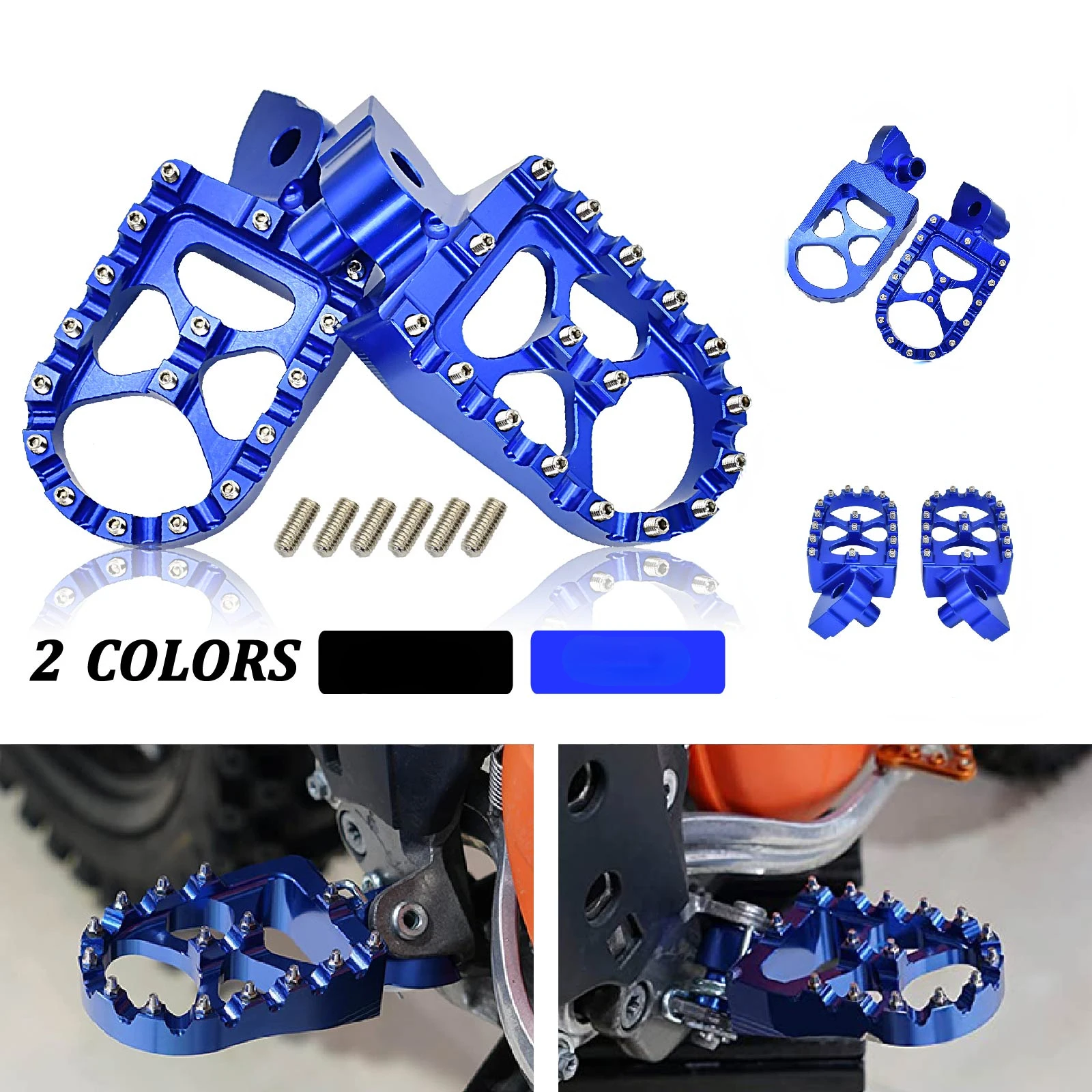 

CNC Footpeg Foot peg Pedals Rest For YAMAHA YZ85 YZ125 YZ250 125X YZ250F YZF WRF 250 450 YZF250 WRF250 WR450F YZ 250F 2001-2023