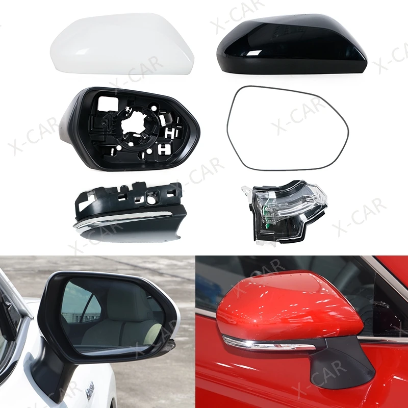 

For Toyota Camry V70 8th 2018 2019 2020 2021 2022 2023 2024 Side Mirror Frame Lower Base Cover Lid Rearview Mirror Lens Glass