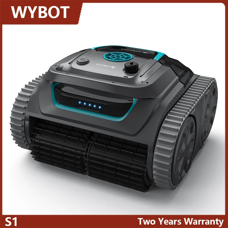 Smart Pool Cleaning Robot S1 Automatic Vacuum with App, 180mins Work Time, Clean Floor Walls Waterline for Tile Pools