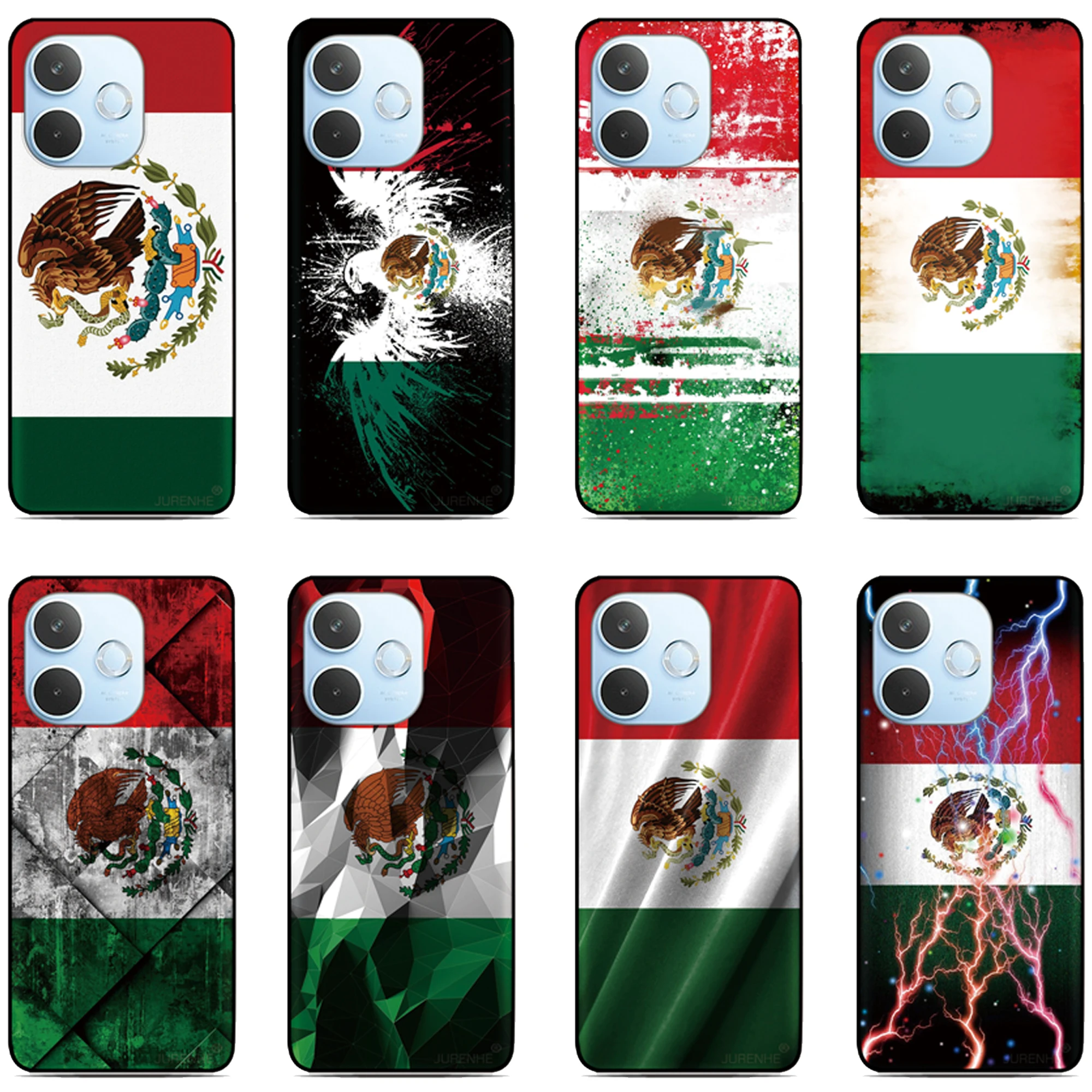 Funda de teléfono con bandera mexicana para LG Wing Velvet K40 K42 K61 K52 K51 K50 K51s K41s Q6 Q7 G8 G7 G6 G8X V50 V60 ThinQ Stylo 5 6