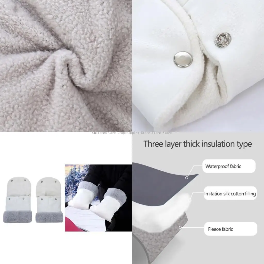 

Pram Winter Hand Gloves Baby Stroller Hand Muff Windproof Pushchair Hand Gloves