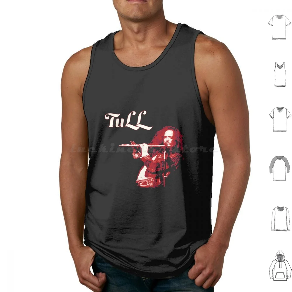 Camisetas sin mangas Tull In Addition, chaleco sin mangas, música de Jethro Tull, flauta, Ian Anderson, Tull, banda de los años 70, clásico Aqualung