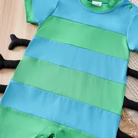 Newborn Baby Clothes Animal green caterpillar Three-Dimensional cosplay costume splicing summer short sleeve baby jumpsuit 5