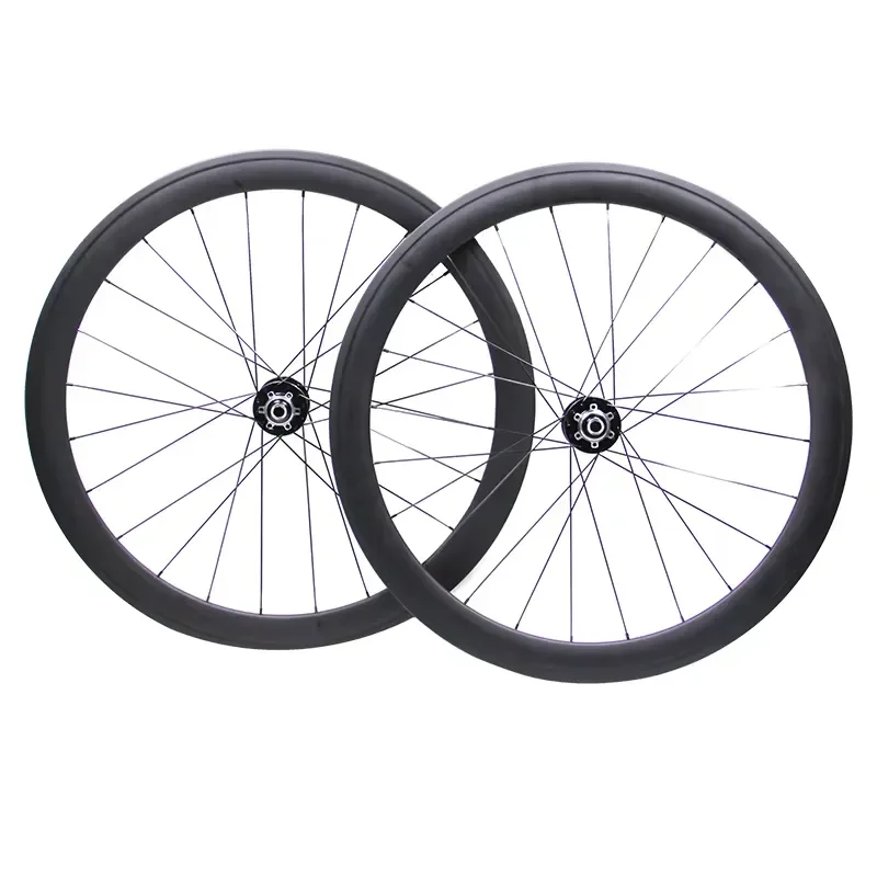 700c Carbon Fiber Road Bike Wheels 14G 32H Hub Bicycle Rim Set With 14mm Extended Valve Cap Brake Track Cycling Parts High