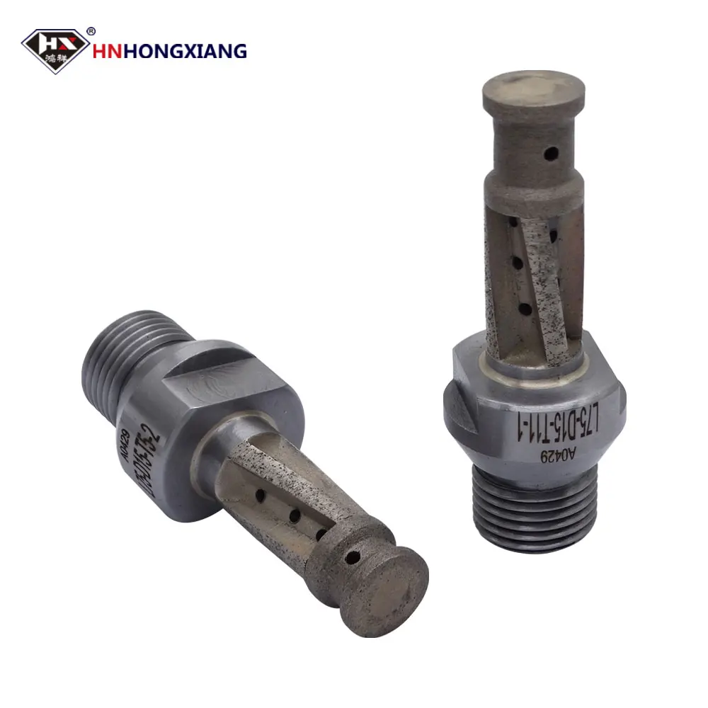 HNHONGXINAG เกลียว Shank Milling Integrated CNC เครื่องมือเครื่องตัดบดล้อสําหรับเครื่องกัดแก้ว