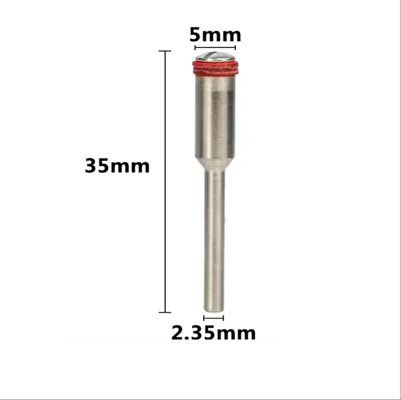 10pcs 2.35mm Handle Steel Screw Mandrel Shank Cutter-Off Holder jewelry Rotary Accessories Tools Disc Mandrel Saw Blade clamp