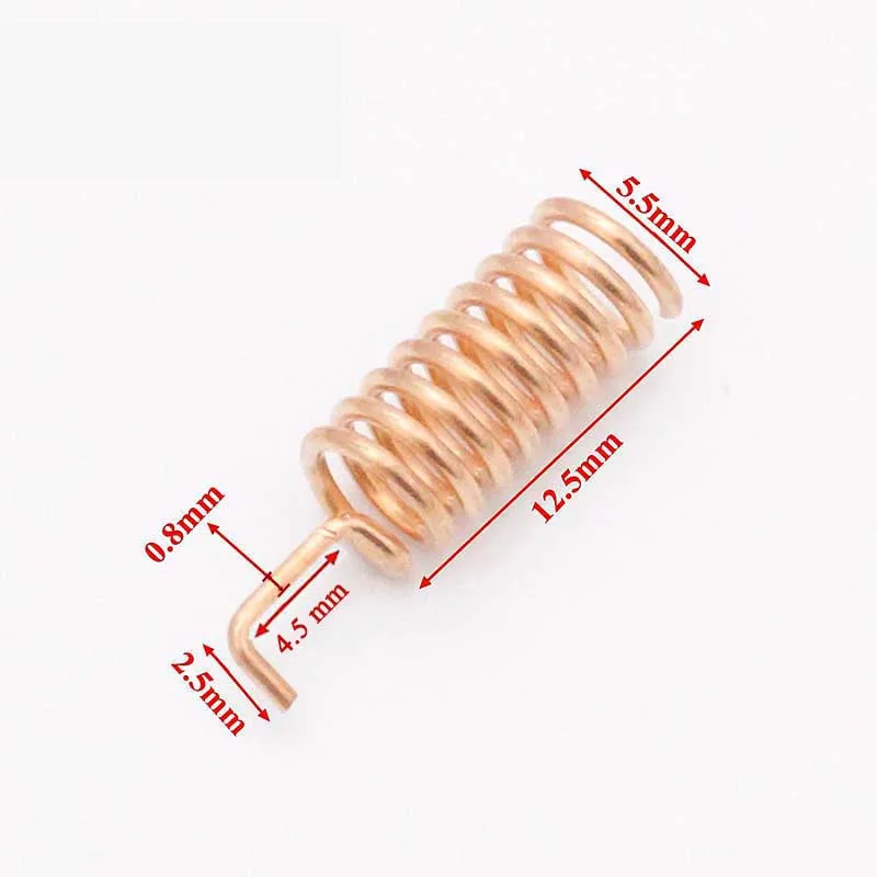 100pcs/lot 915MHz Antenna 3.5dBi Pure Copper Spring Helical Antenna Omni Signal Booster Receiver for Wireless Network Card Route