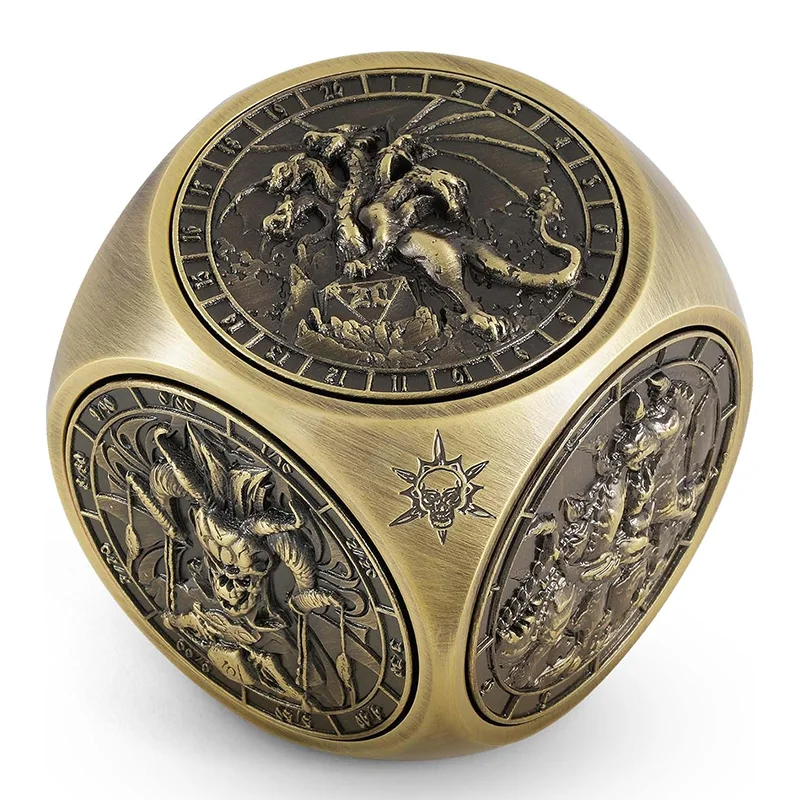 Spinner Dice 7 en 1 jeu de dés mdn, dés en métal uniques pour donjons et dragons jeu de rôle RPG