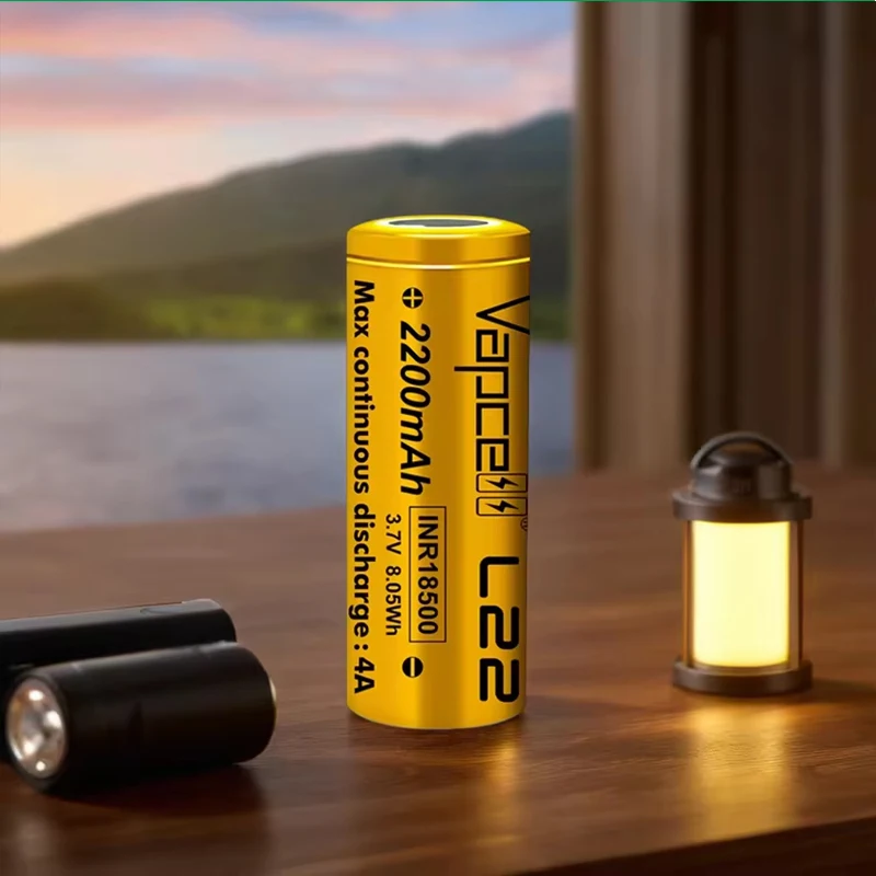 1-10 Uds Vapcell L22 INR 18500 2200mah batería 4A 3,7 V baterías de litio recargables de alta calidad para juguetes eléctricos para niños