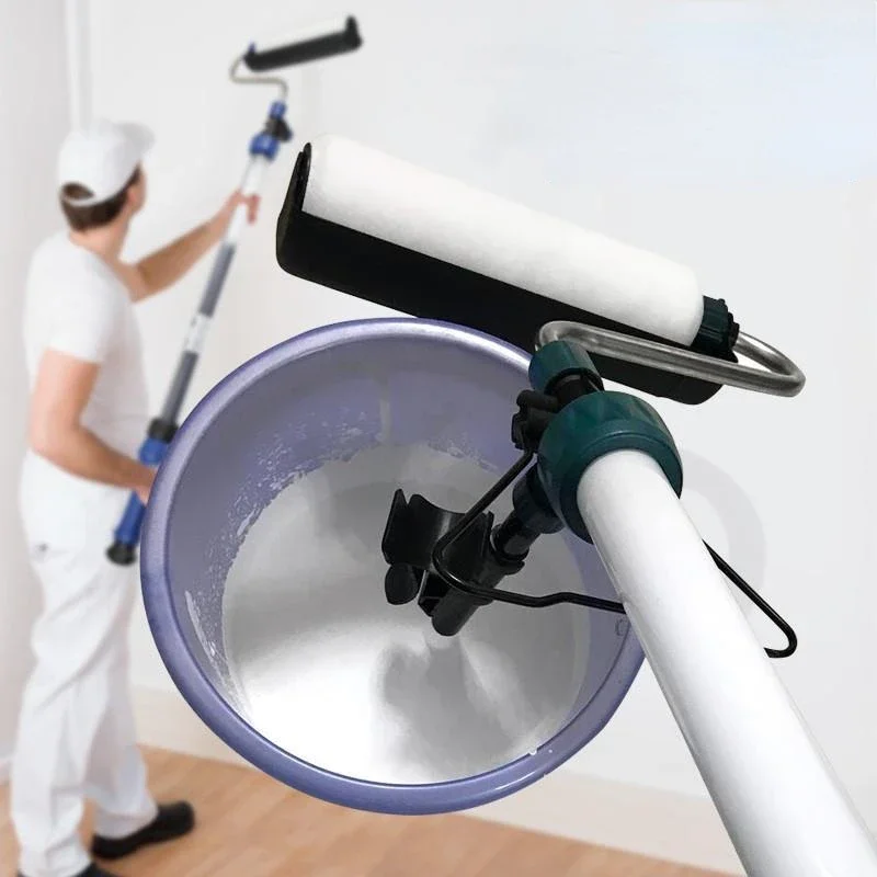 Roller Brush Paint Tool Daquan Latex Paint Paint Brush Self-priming Telescopic Roller Coating Machine Brush Wall Artifact