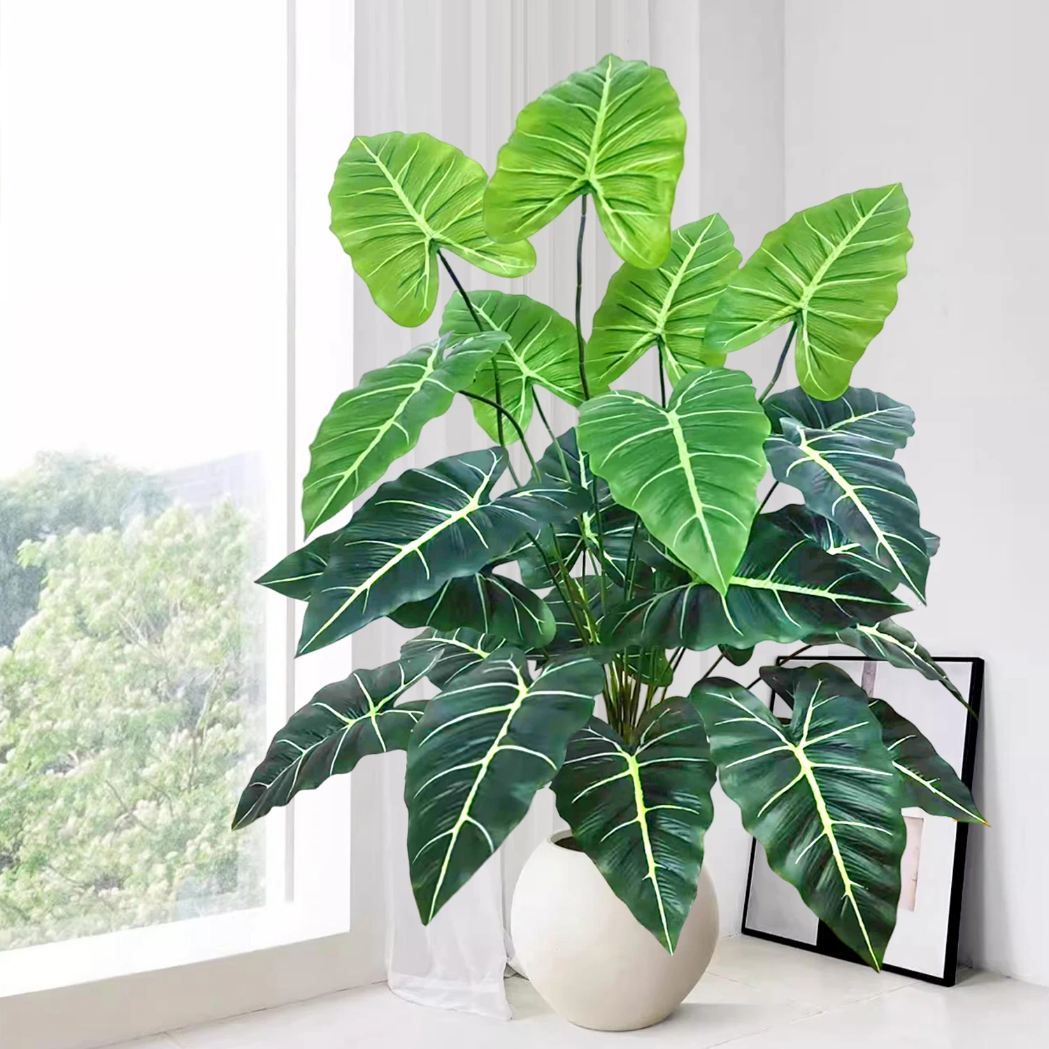 60-132cm Artificial Flowers Ca - Monstera Adansonii ulasan dan harga