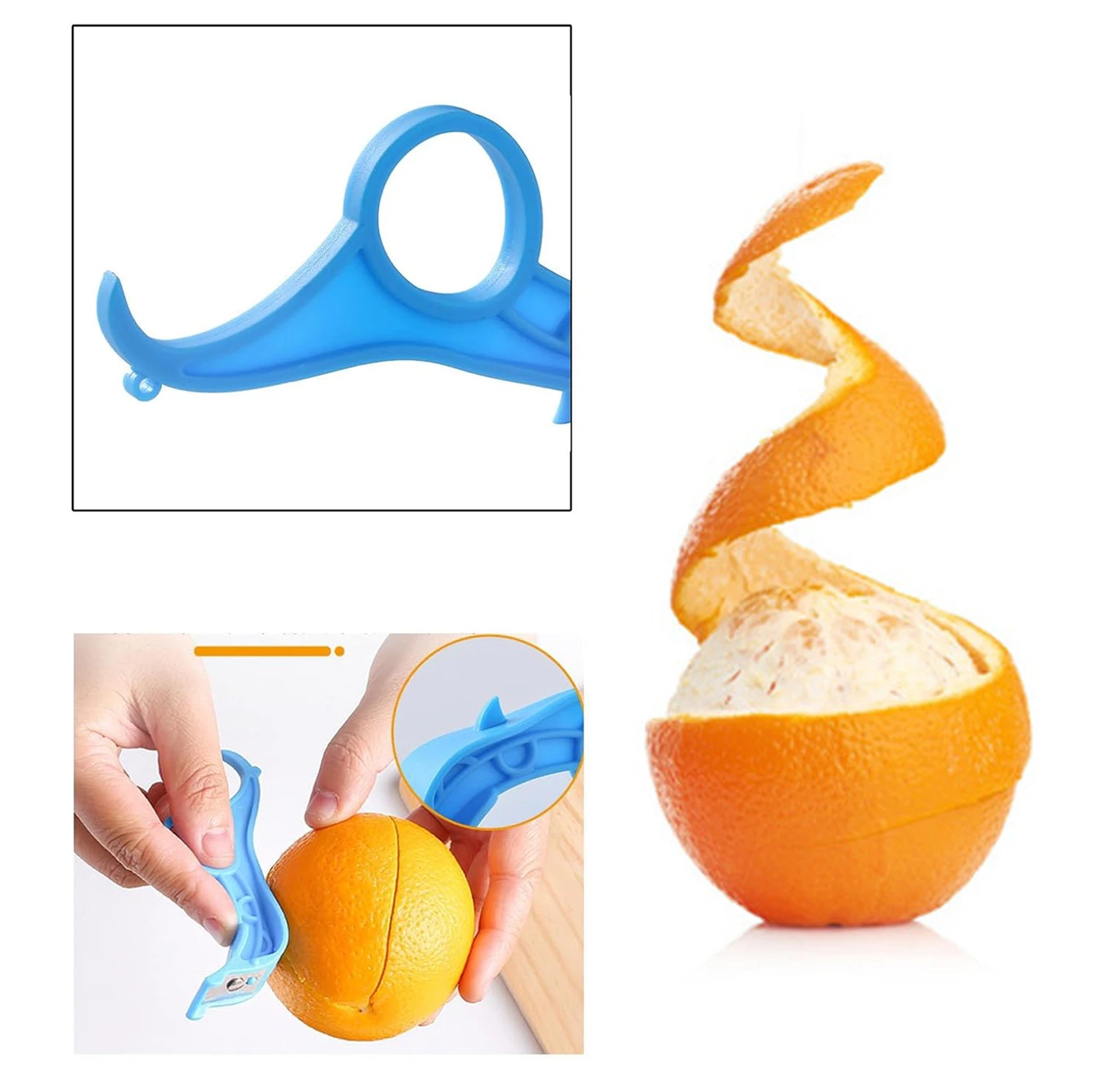 Fruit Peeler Multifunction Vegetable Fruit Knife Plastic  Handheld Apple Slicer Peel Remove Orange Pear Lemon Kitchen Gadget