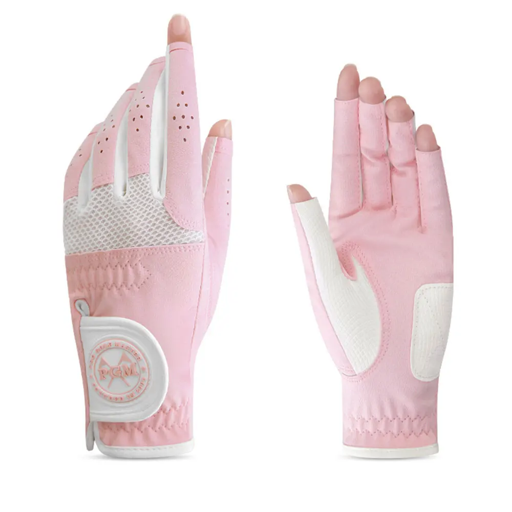 PGM Damen Fingerlose Golfhandschuhe Ein Paar Offenes Fingerdesign Golfhandschuhe für Damen Atmungsaktiv Schweißabsorbierend – Detail 3