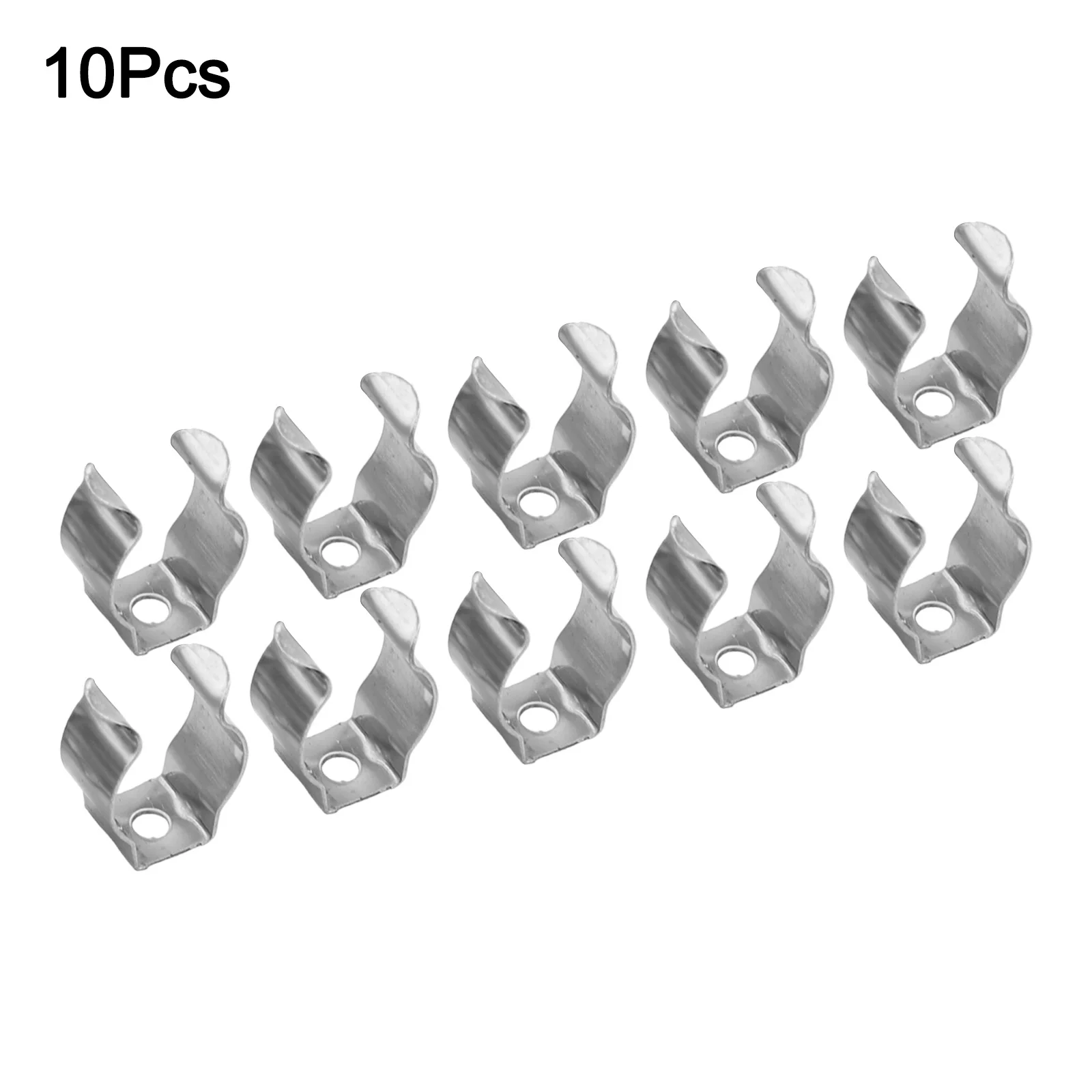 10pcs 304 Stainless Steel Spring Terry Clips Designed for Organizing Tools Brooms Brushes and Other Household Items