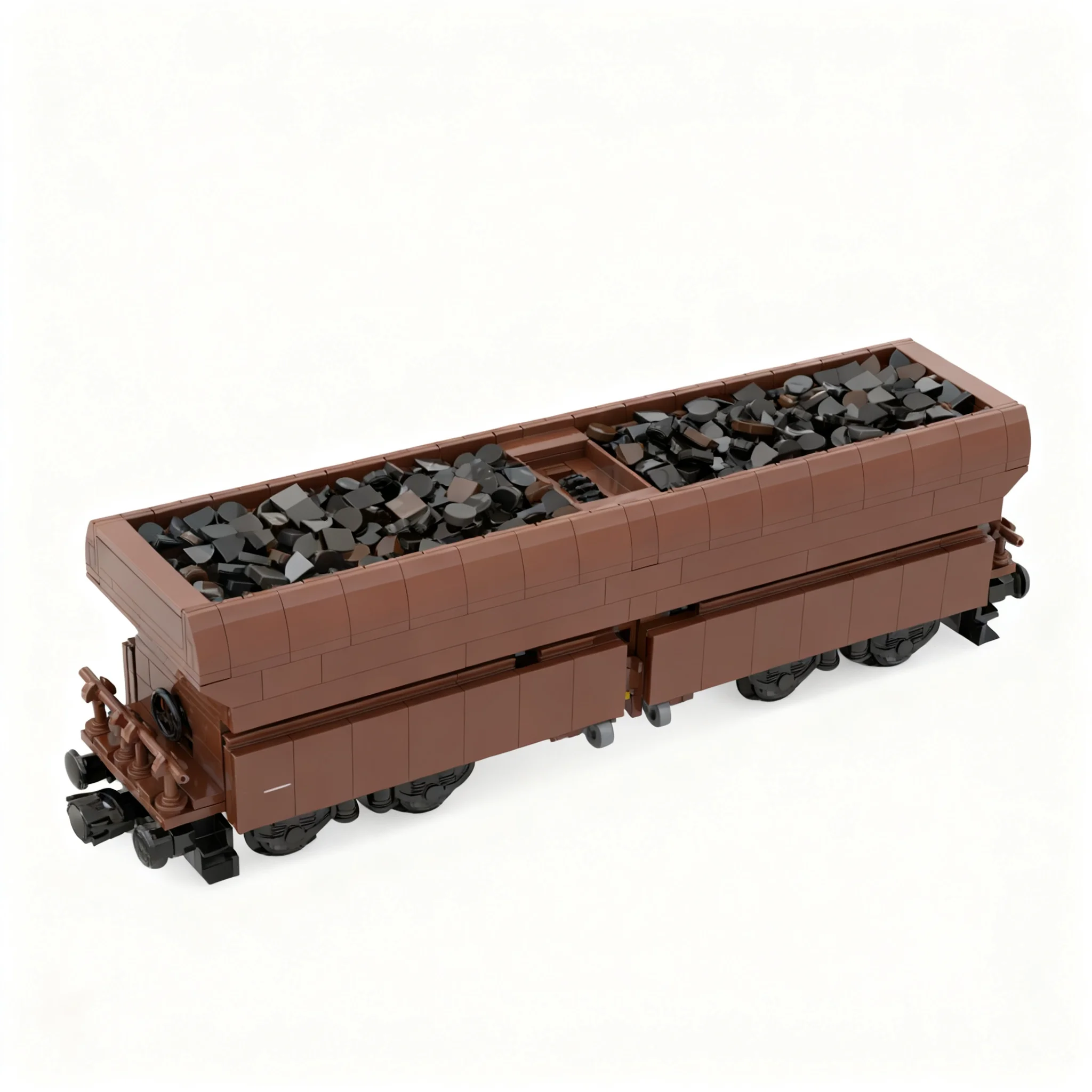 863pcs MOC Train Self Unloading Hopper Wagon FALS 183 of the Deutsche Bahn Model Christmas Gift DIY Home Display Shelf Accent