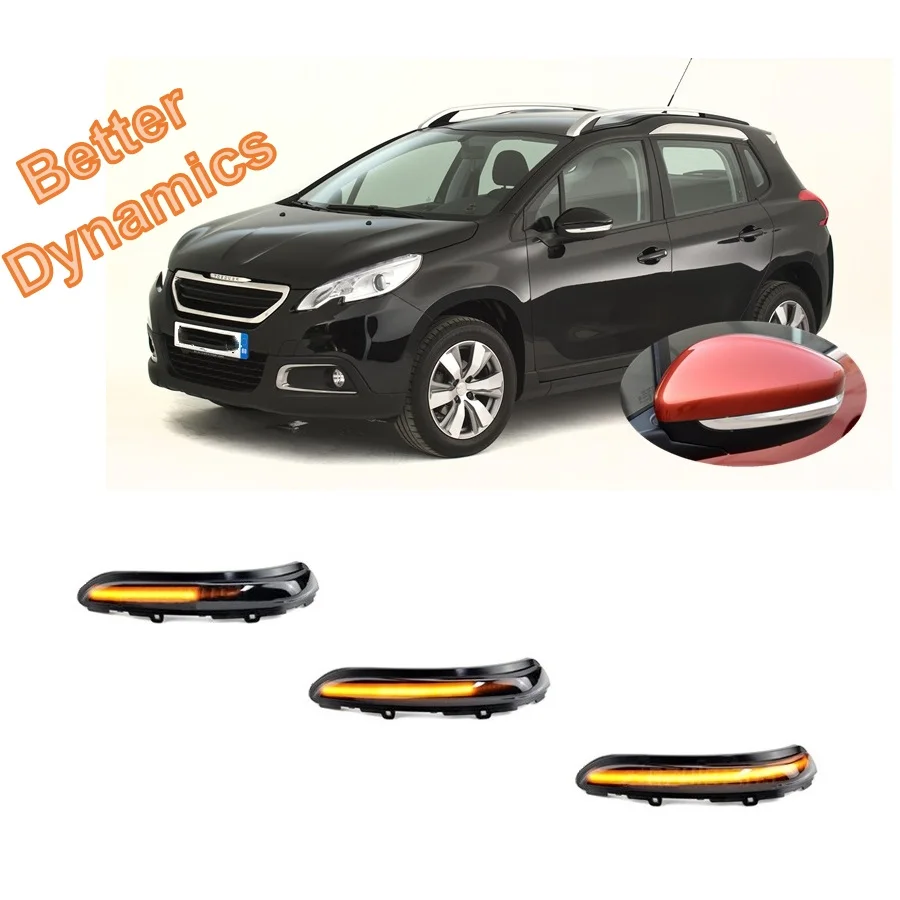 

for PEUGEOT 2008 1.2 1.5 1.6 I MK1 CU 2013 II MK2 U 2019 2020 2021 2022 Dynamic LED Indicator Mirror Turn Light Signal Lamp
