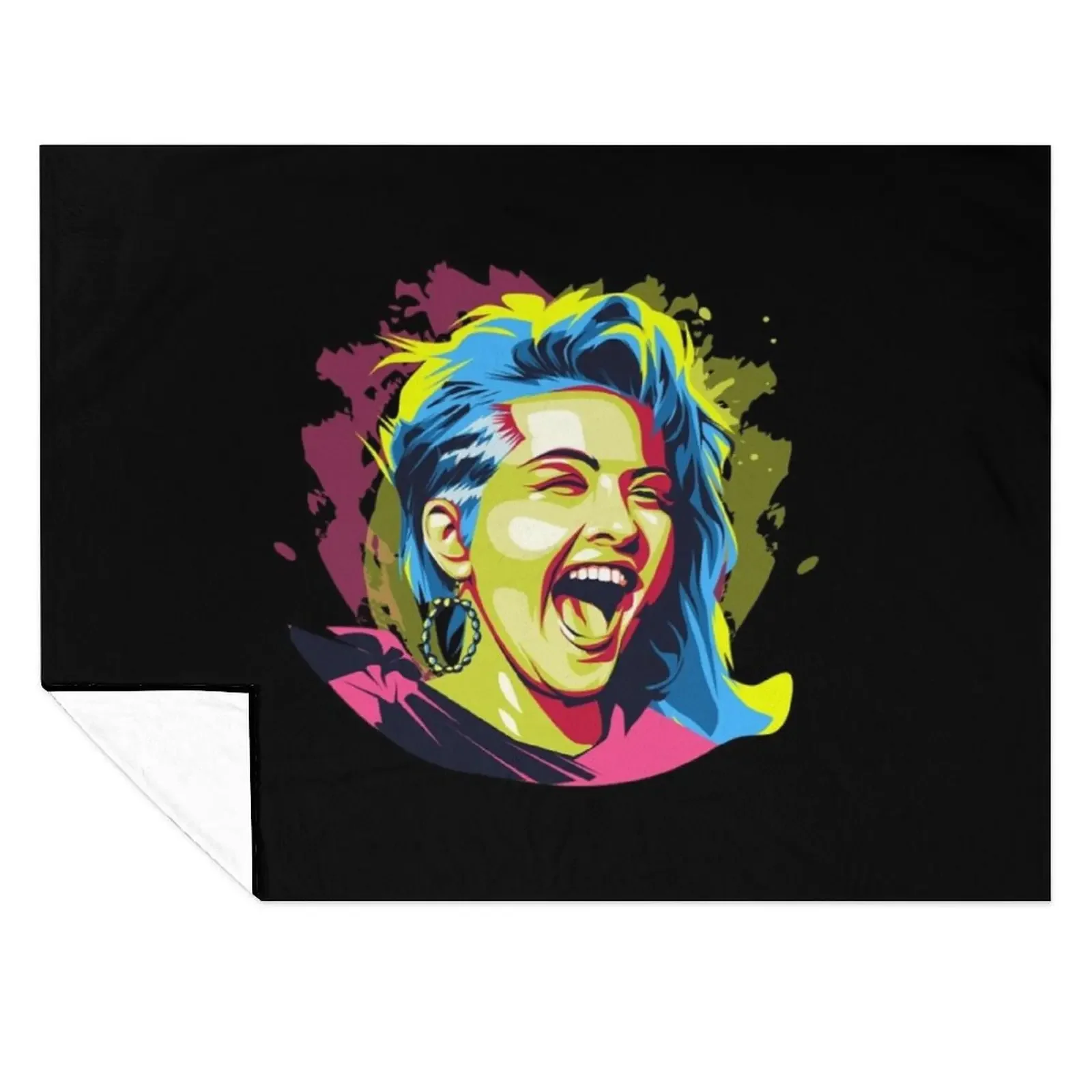 

Cindy Lauper Throw Blanket blankets and throws Shaggy manga Summer Blankets