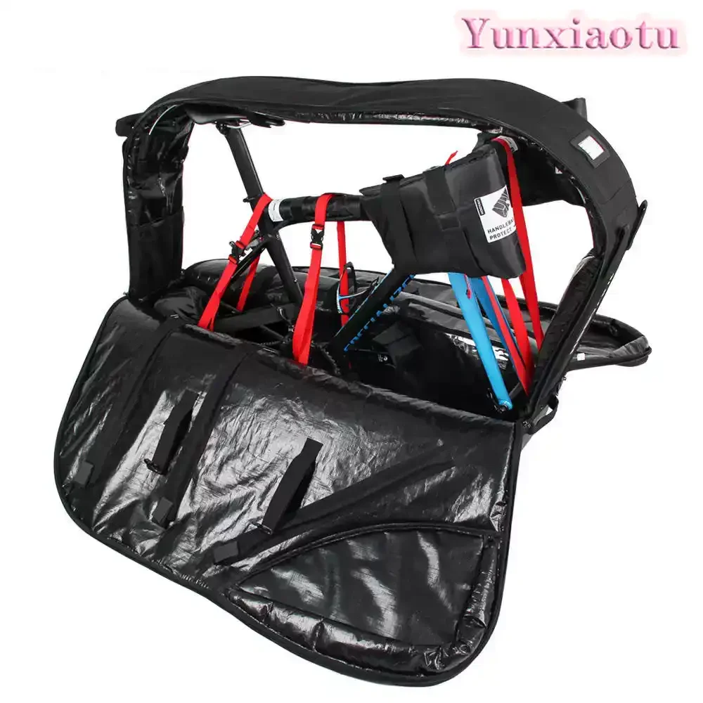 Non-Disassembly Road Bike Travel Bag Bicycle Carry Case for Air Rail Subway Transport