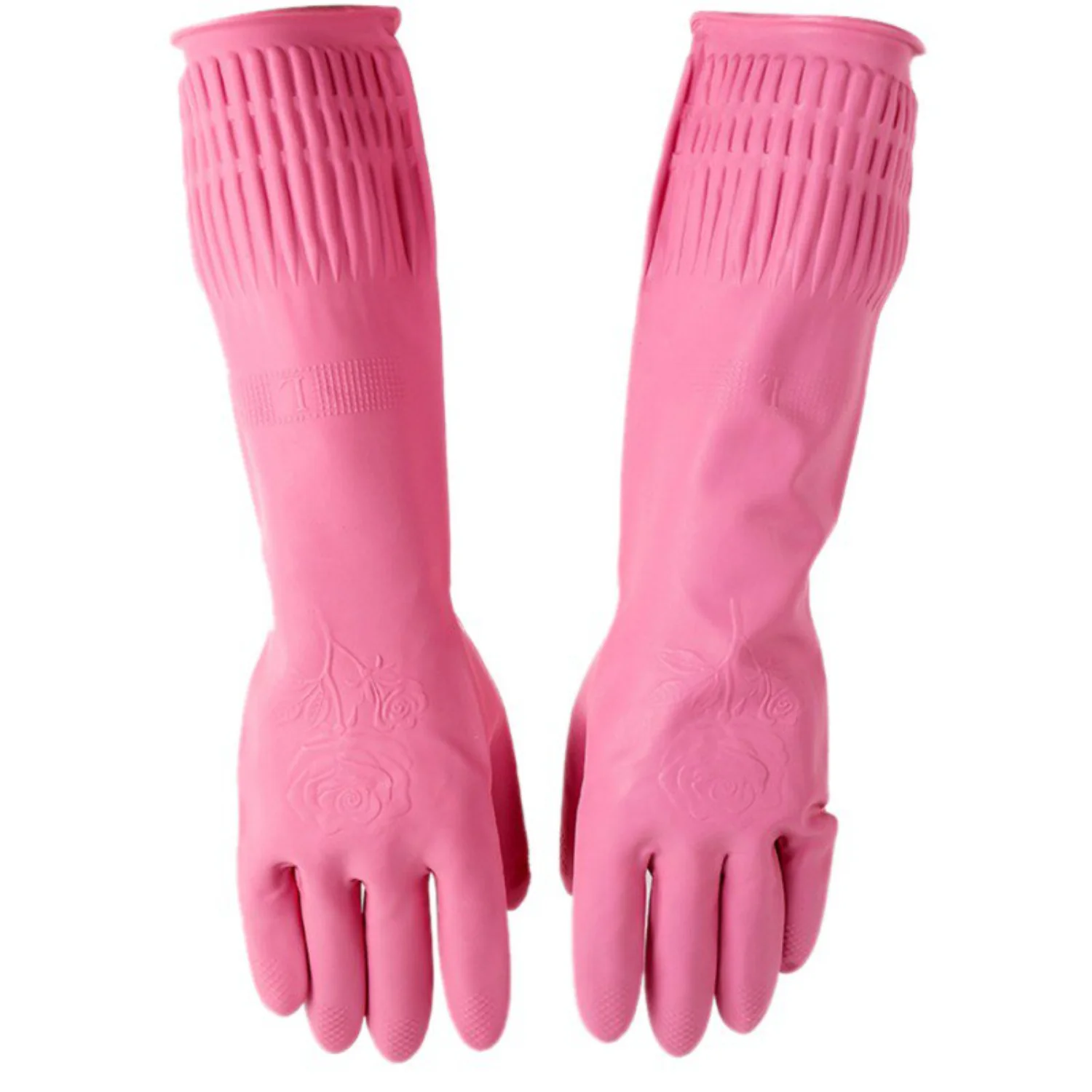 Rubber Waterproof Extra Long Kitchen Dish Washing Cleaning Gloves-Savings/Clearance Offer!