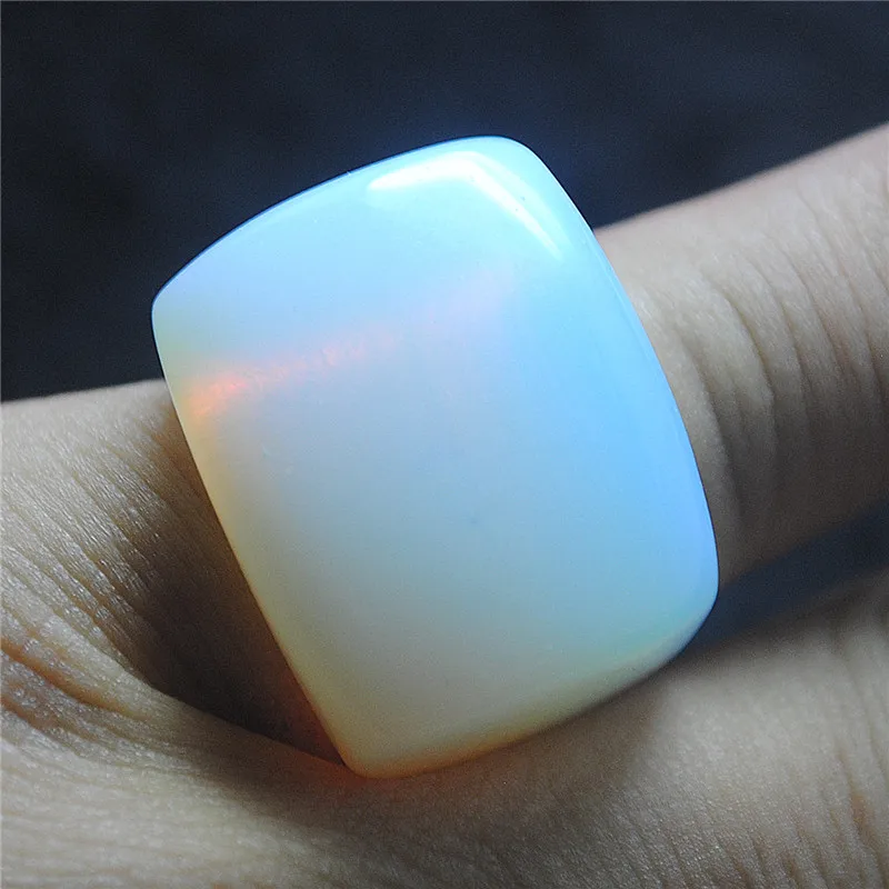 Anillos de dedo para mujer, cristal de ópalo Natural, tuquesa, malaquita, agujero de piedra, diámetros de 12MM, joyería DIY para fiesta, 1 ud.