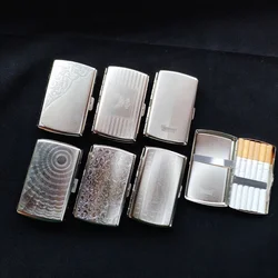 Aluminum Alloy Cigars Cigarete Case Portable Pocket Box Holder for 20 Sticks Storage Container Gift Smoking Accessories Random