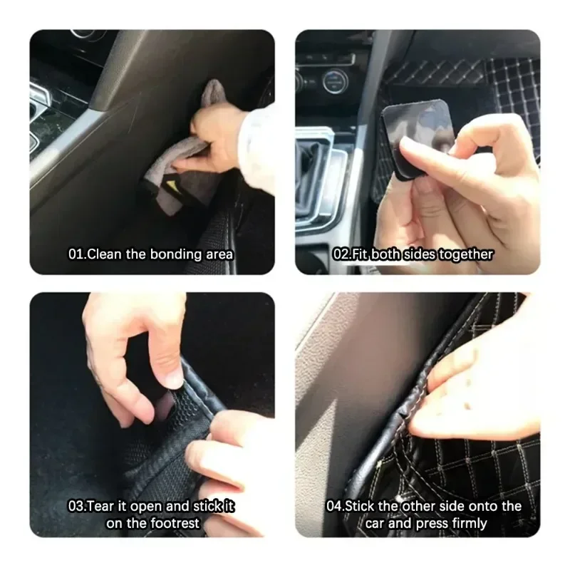 Auto Adhesive Velcros Tape Household Floor Mats Sewing Self-adhesive. With Anti Slip Grip Tape Stickers Hook-and-loop Fastener