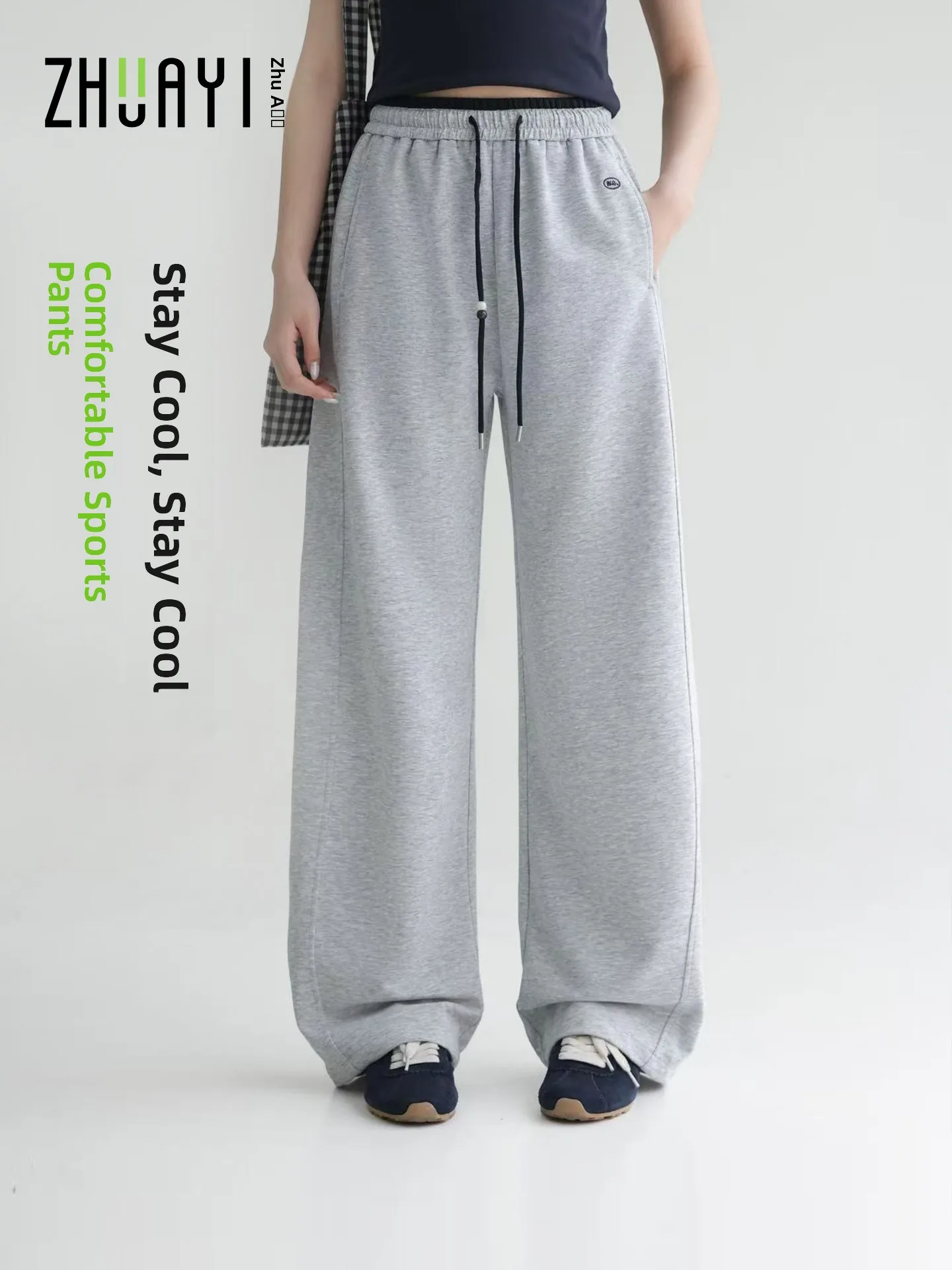 pantalon-de-sport-d'ete-pour-filles-fin-decontracte-long-sensation-fraiche-en-coton-polyester-et-elasthanne-tricote-vetements-de-mode-pour-enfants