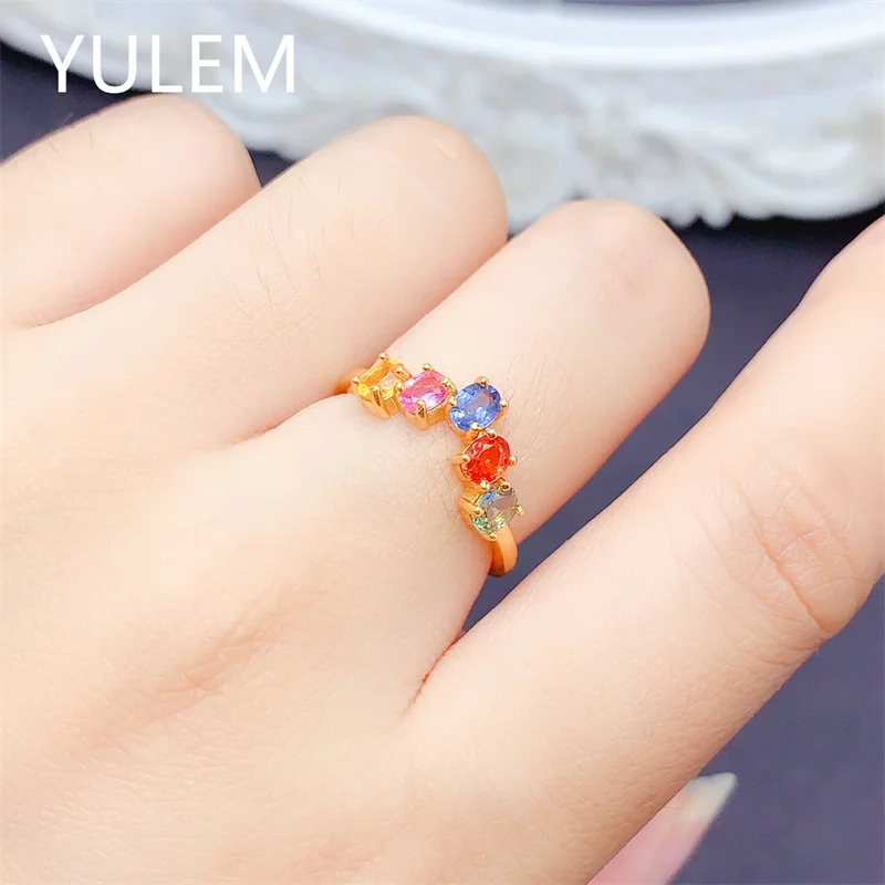 yulem-natural-multi-color-sapphire-ring-3x4mm-oval-cut-5-stones-rainbow-sapphire-s925-sterling-silver-ring