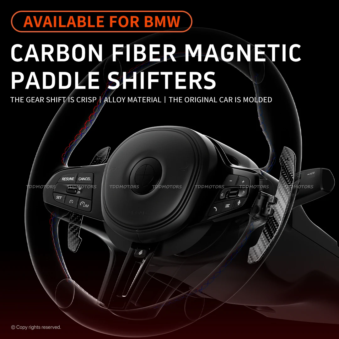 

ICF Gloss Carbon Fiber Magnetic Paddle Shifters for BMW F10 F20 F22 F30 F80 G20 G30 G22 G05 G80 M X Model 1 2 3 4 5 7 Series