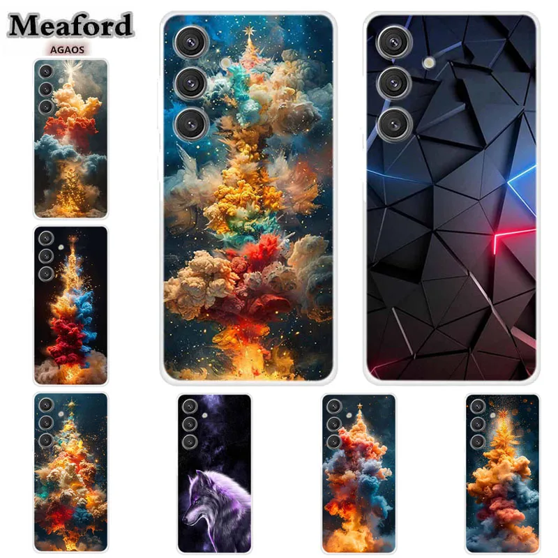 Fundas For Samsung S22 S23 S21 S24 S25 Plus Ultra S20 FE A55 A05 A15 A25 A35 A06 A16 A26 A36 A56 Phone Case Colour Back Cover